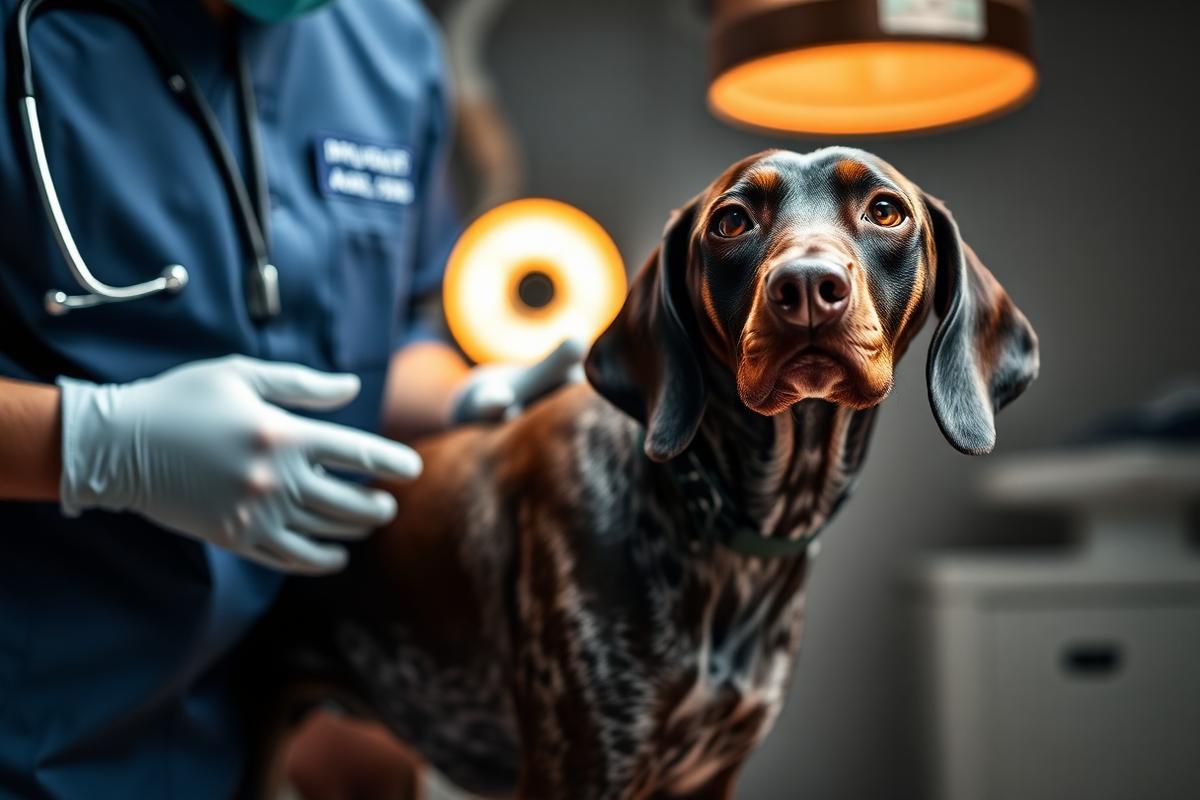 Pointer Alemán Hígado Ruano (Roan) — Revisión veterinaria preventiva de un Pointer Alemán